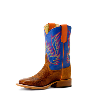 Horse Power By Anderson Bean Kids Boots - Havana Bullfrog / Blue