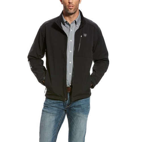 ariat men's team logo softshell jacket