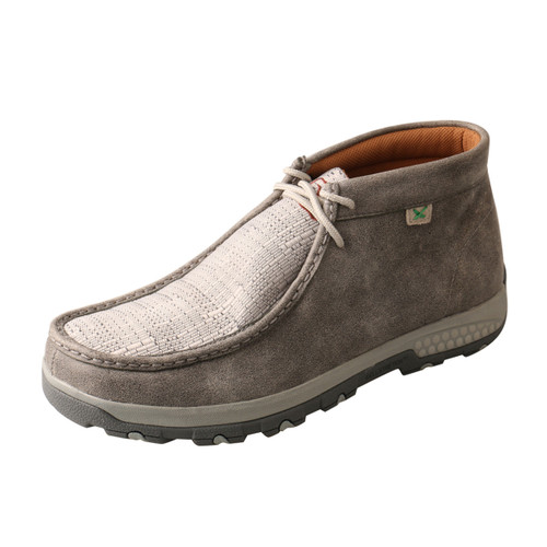 Twisted X Men's Casuals - Eco Chukka Driving Moccasin - Cell Stretch - Gray / Light Gray Twisted X Men's Casuals - Eco Chukka Driving Moccasin - Cell Stretch - Gray / Light Gray