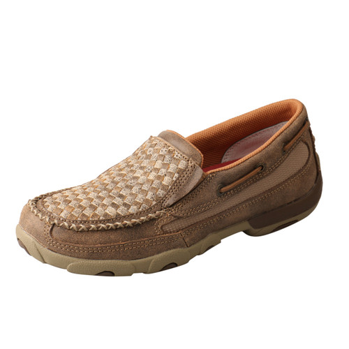 Twisted X Women's Casuals - Driving Moc - Slip On - Bomber / Dusty Tan Twisted X Women's Casuals - Driving Moc - Slip On - Bomber / Dusty Tan