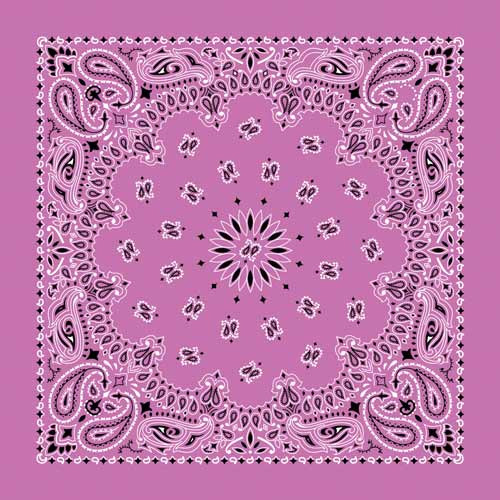 Bandanas - Traditional Paisley - Fuschia Bandanas - Traditional Paisley - Fuschia