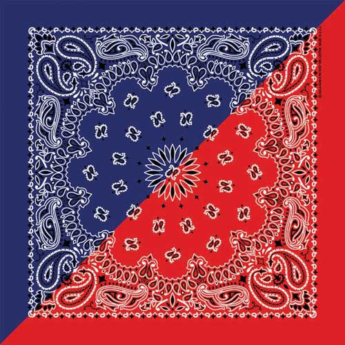 Bandanas - Traditional Paisley - Navy & Red Bandanas - Traditional Paisley - Navy & Red