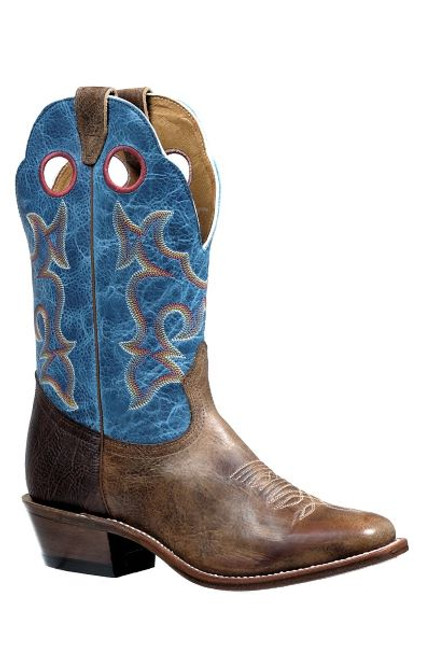 Boulet Men's Boots - Roughstock - Lava Electric Blue / Brown Boulet Men's Boots - Roughstock - Lava Electric Blue / Brown