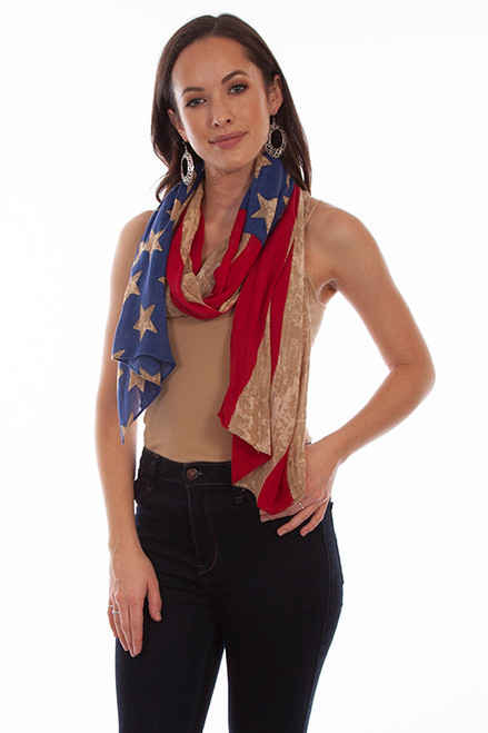 Scully Women's Honey Creek Collection - Patriot Scarf Scully Women's Honey Creek Collection - Patriot Scarf