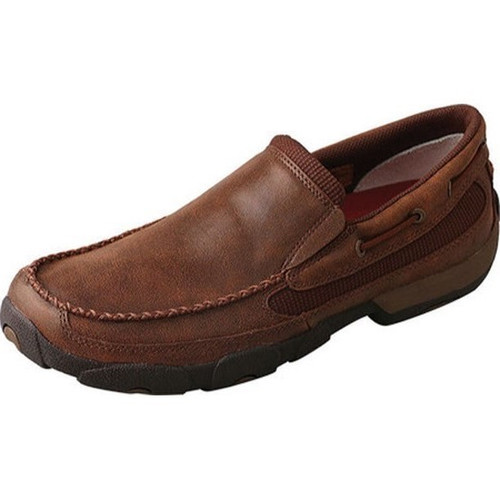 Twisted X Men's Casuals - Driving Moc Slip On - Brown