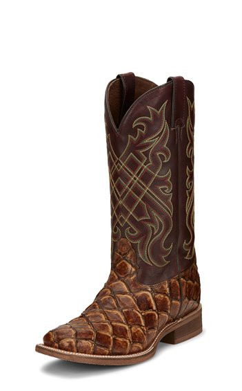 Nocona Men's Boots - Bryce - Maple / Piraruca Print - Billy's