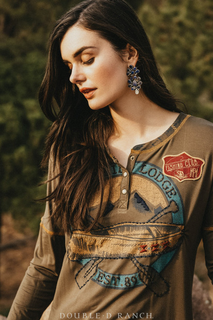 Double D Ranchwear Women’s - Sportsman Top - Olive Double D Ranchwear Women’s - Sportsman Top - Olive