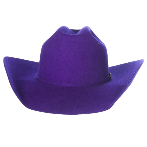 Rodeo King 7X Purple Self Band 4 1/4in. Brim Open Crown Felt Cowboy Hat, 73/8 - RK457
