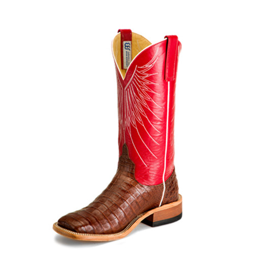 Anderson Bean Men's Boots - Tobacco Caiman Crocodile Belly / Tristan Kidskin Anderson Bean Men's Boots - Tobacco Caiman Crocodile Belly / Tristan Kidskin