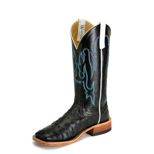 Anderson Bean Men's Boots - Black Full Quill Ostrich Anderson Bean Men's Boots - Black Full Quill Ostrich