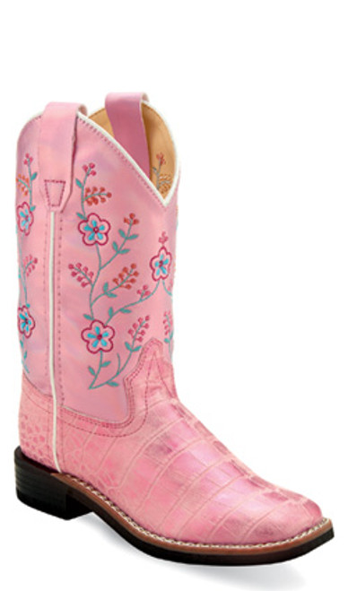 Jama Old West Kids Boots - Pink Floral Jama Old West Kids Boots - Pink Floral