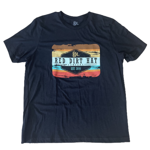 Red Dirt Hat Co T Shirt - Army Sunset - Navy Red Dirt Hat Co T Shirt - Army Sunset - Navy