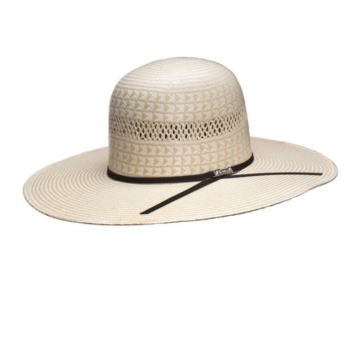 Atwood Straw Hat - 100X Honky Tonk Open Crown - Two Toned Vented  Atwood Straw Hat - 100X Honky Tonk Open Crown - Two Toned Vented