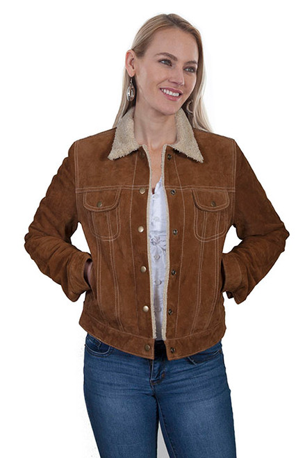 Scully Women's Jacket - Suede Jean - Cinnamon #81 Scully Women's Jacket - Suede Jean - Cinnamon #81