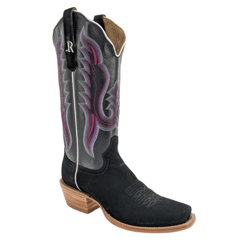 R Watson Women's Boots - RWL8400 - Black - Rough Out R Watson Women's Boots - RWL8400 - Black - Rough Out