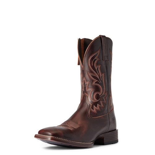 Ariat Men's Boots - Slim Zip Ultra Western - Hand Stained Red Brown ...