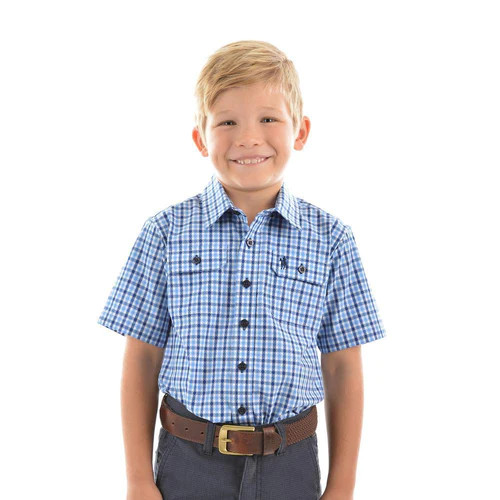 Wrangler Boy's Shirts - Short Sleeve - Assorted Plaids Wrangler Boy's Shirts - Short Sleeve - Assorted Plaids