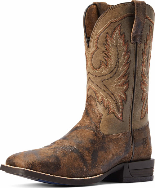 Ariat Men's Boots - Wilder Western - Antique Grey / Brown Bomber Ariat Men's Boots - Wilder Western - Antique Grey / Brown Bomber