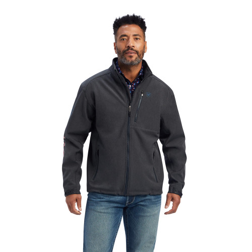 Ariat Men's Jacket - Logo 2.0 Patriot Water Resistant Softshell - Charcoal Ariat Men's Jacket - Logo 2.0 Patriot Water Resistant Softshell - Charcoal