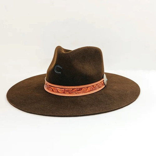 Charlie 1 Horse Felt Hats - White Sands - Chocolate Charlie 1 Horse Felt Hats - White Sands - Chocolate