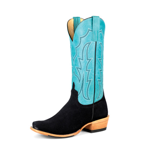 Macie Bean Women's Boot - Black Suede / Turquoise Explosion Macie Bean Women's Boot - Black Suede / Turquoise Explosion