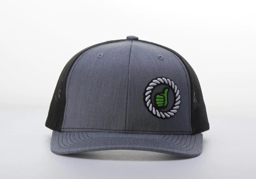 Dally Up Caps - Dally # 11 - Grey / Neon Green Thumbs Up