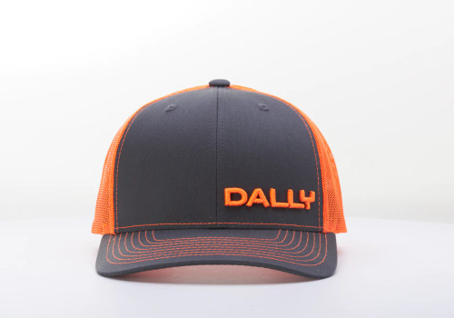 Dally Up Caps - Dally # 128 - Charcoal / Neon Orange