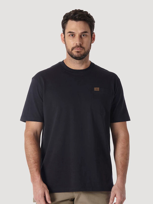 Wrangler Men's Shirt - Riggs Workwear Short Sleeve / Navy