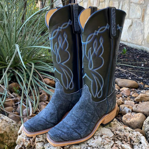 Olathe By Anderson Bean Men's Boots - Smooth Blue Elephant / Black Soft Olathe By Anderson Bean Men's Boots - Smooth Blue Elephant / Black Soft