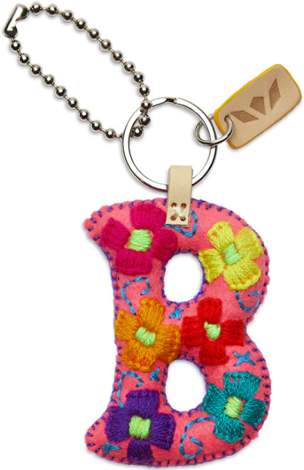 Consuela Accessories - Letter Charm - B - Pink