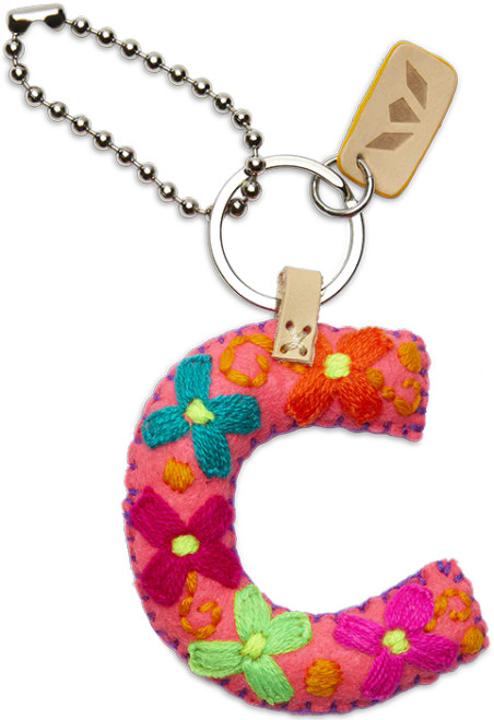 Consuela Accessories - Letter Charm - C - Pink