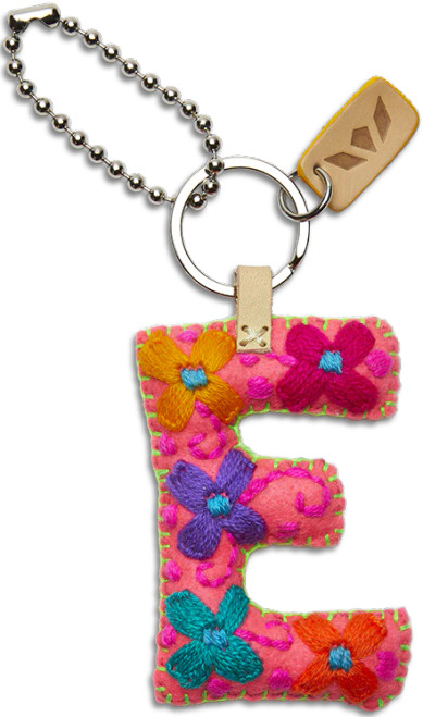 Consuela Accessories - Letter Charm - E - Pink