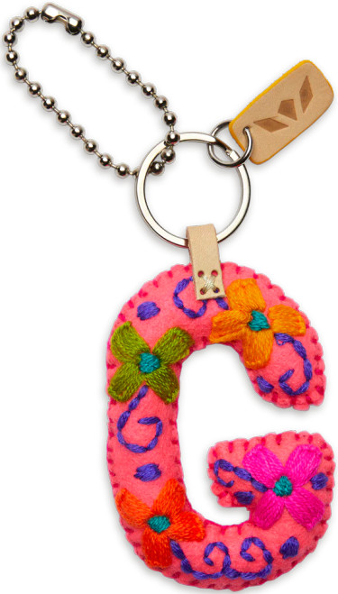 Consuela Accessories - Letter Charm - G - Pink