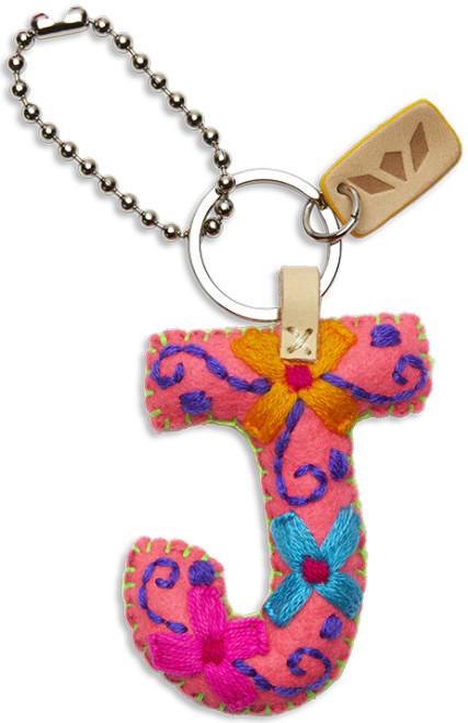 Consuela Accessories - Letter Charm - J - Pink