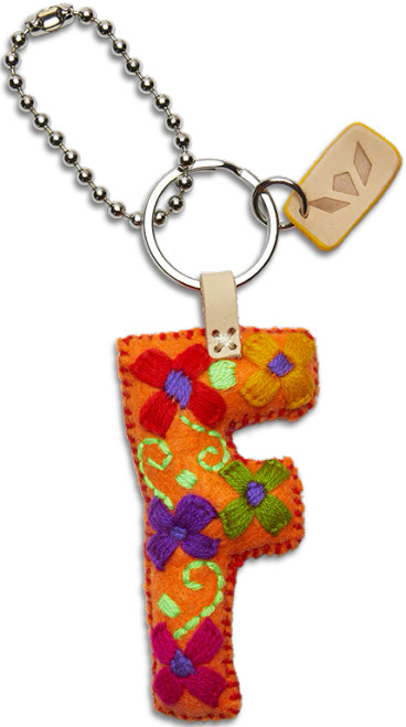 Consuela Accessories - Letter Charm - F - Orange