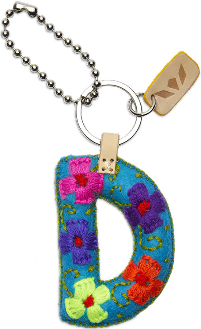Consuela Accessories - Letter Charm - D - Turquoise
