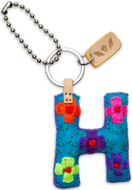 Consuela Accessories - Letter Charm - H - Turquoise