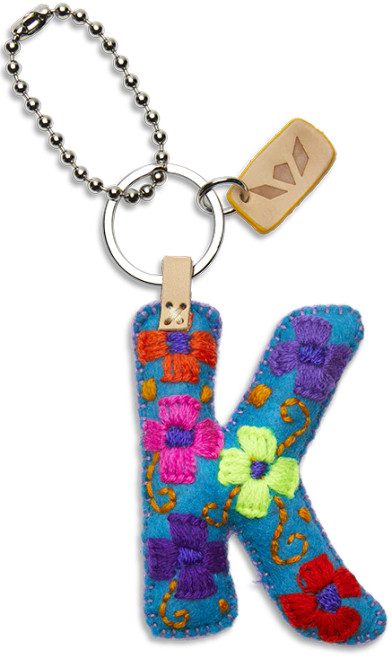 Consuela Accessories - Letter Charm - K - Turquoise