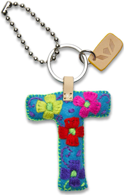 Consuela Accessories - Letter Charm - T - Turquoise