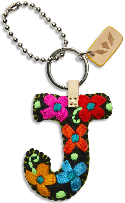 Consuela Accessories - Letter Charm - J - Black