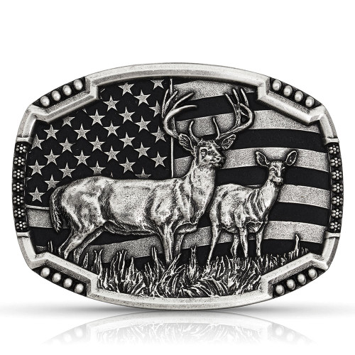Montana Silversmith Accessories - Matched Pair Deer Buckle Montana Silversmith Accessories - Matched Pair Deer Buckle