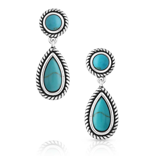 Montana Silversmith Accessories - Tranquil Waters Turquoise Earrings Montana Silversmith Accessories - Tranquil Waters Turquoise Earrings