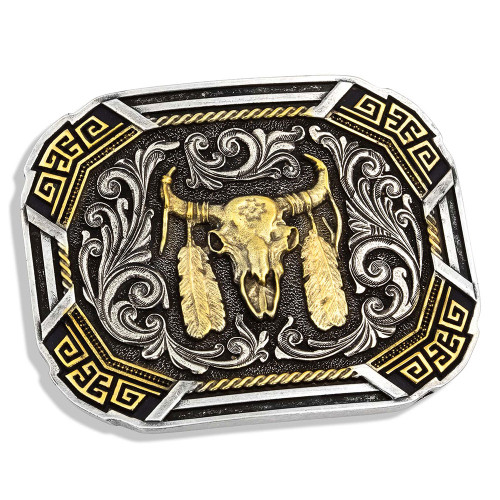 Montana Silversmith Accessories - Southwestern Flair Buffalo Skull Attitude Buckle Montana Silversmith Accessories - Southwestern Flair Buffalo Skull Attitude Buckle