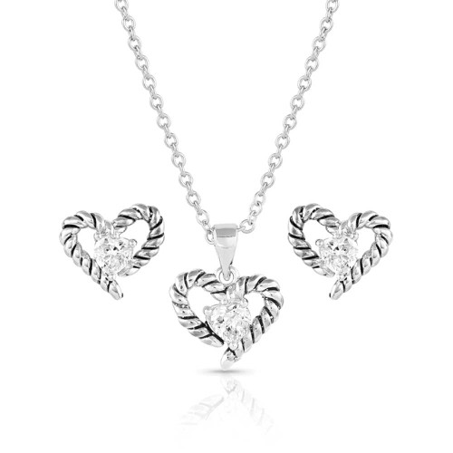 Montana Silversmith Accessories - Flirty Love Crystal Rope Jewelry