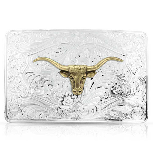 Montana Silversmith Accessories Iconic Western Longhorn Silver