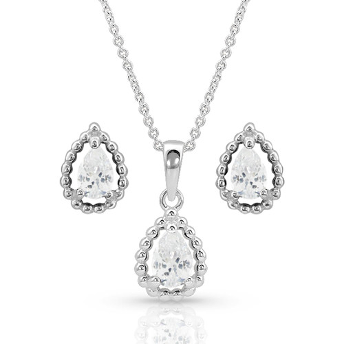 Montana Silversmith Accessories - Arctic Rain Teardrop Jewelry Set