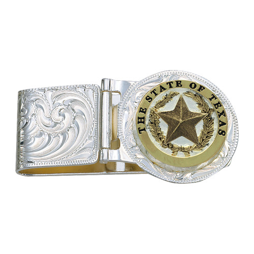 Montana Silversmith Accessories - Texas Star Hinged Money Clip Montana Silversmith Accessories - Texas Star Hinged Money Clip