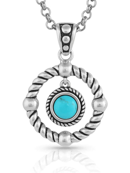 Montana Silversmith Accessories - Every Direction Turquoise Necklace Silver Montana Silversmith Accessories - Every Direction Turquoise Necklace Silver
