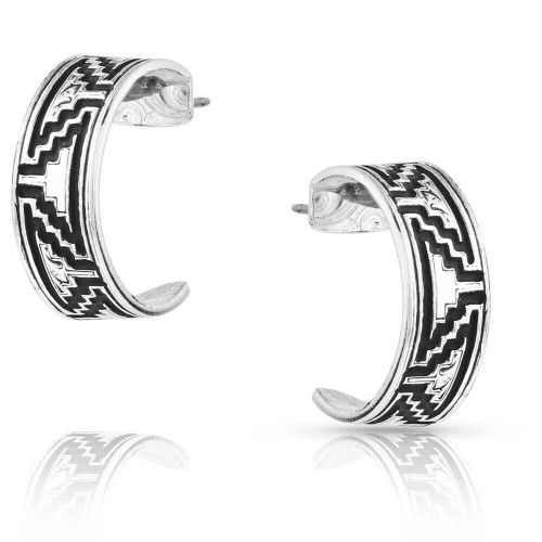 Montana Silversmith Accessories - Southwestern Escape Hoop Earrings Montana Silversmith Accessories - Southwestern Escape Hoop Earrings