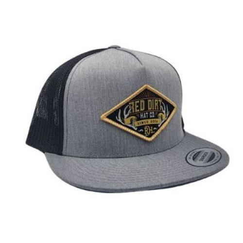 Red Dirt Hat Co Cap - Deer Antler - Grey / Black